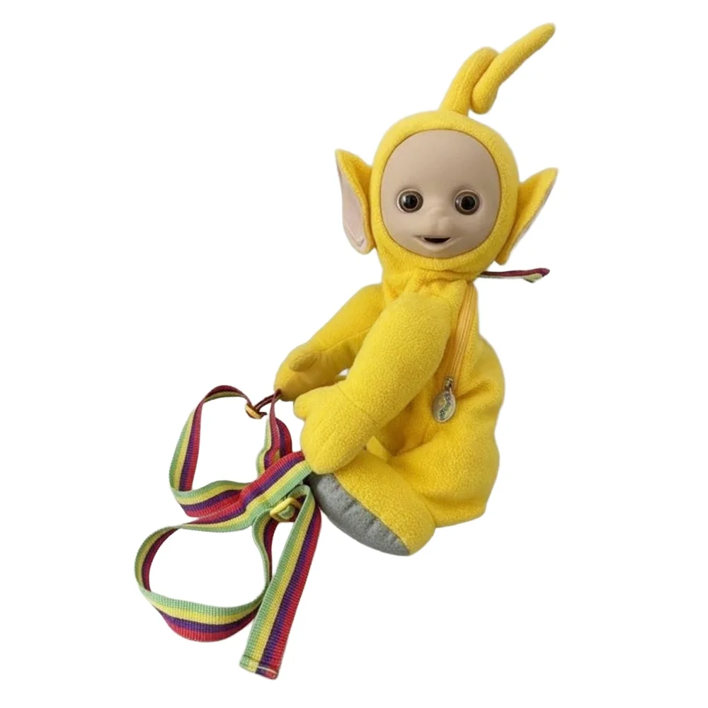 Vintage 1996 Teletubbies Laa Laa Plush Y2K Backpack - Picture 10 of 16